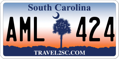 SC license plate AML424