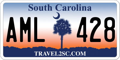 SC license plate AML428