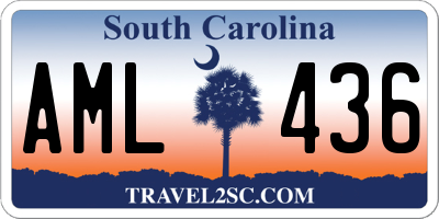 SC license plate AML436
