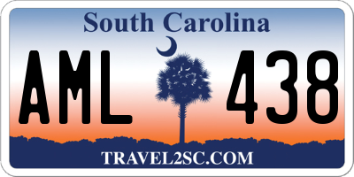 SC license plate AML438