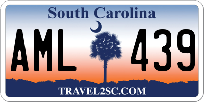 SC license plate AML439