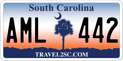 SC license plate AML442