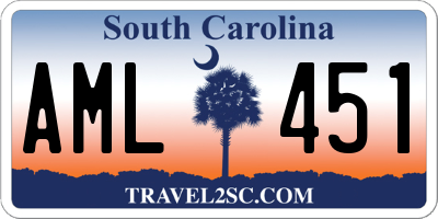 SC license plate AML451
