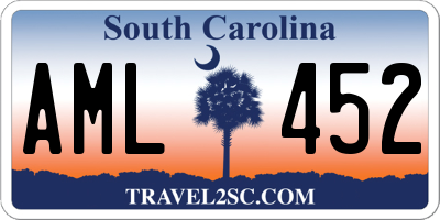SC license plate AML452