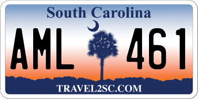 SC license plate AML461