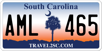 SC license plate AML465