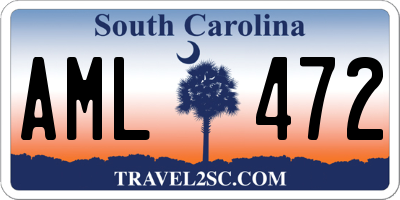 SC license plate AML472