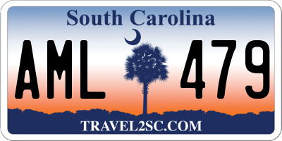 SC license plate AML479