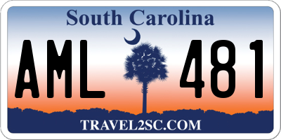 SC license plate AML481