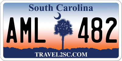 SC license plate AML482