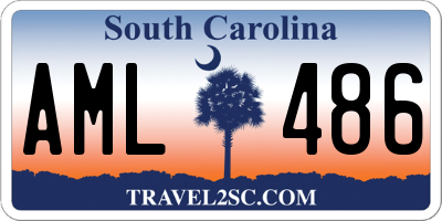 SC license plate AML486