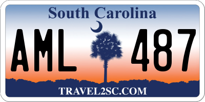 SC license plate AML487