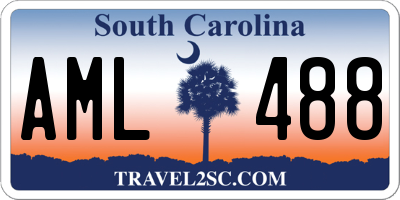 SC license plate AML488