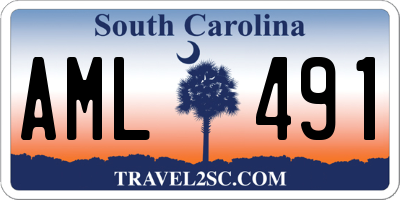 SC license plate AML491