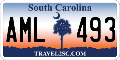 SC license plate AML493