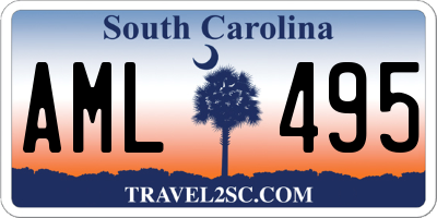 SC license plate AML495