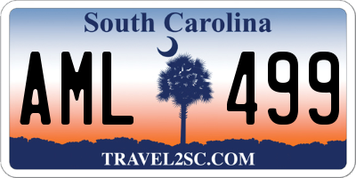 SC license plate AML499