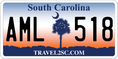 SC license plate AML518