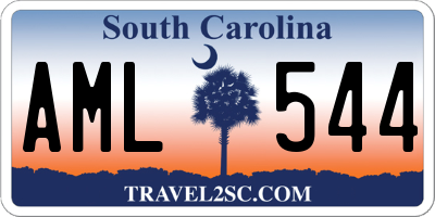 SC license plate AML544