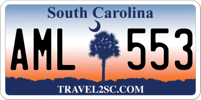 SC license plate AML553