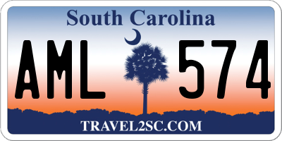 SC license plate AML574