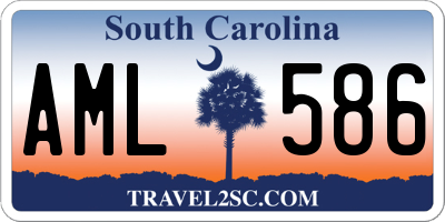 SC license plate AML586