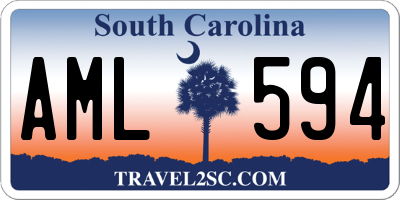 SC license plate AML594