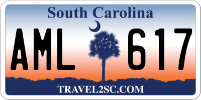 SC license plate AML617