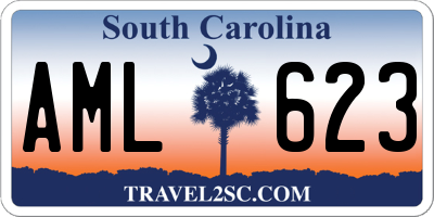 SC license plate AML623