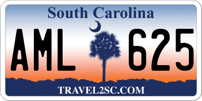 SC license plate AML625