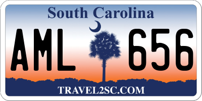 SC license plate AML656
