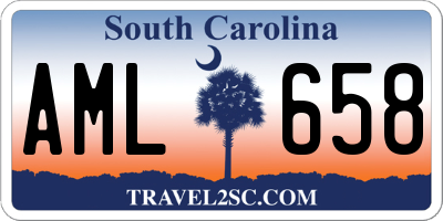 SC license plate AML658