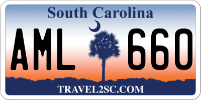SC license plate AML660