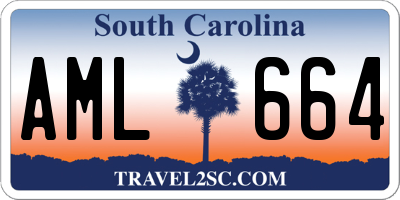 SC license plate AML664