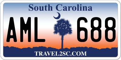 SC license plate AML688