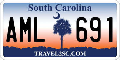 SC license plate AML691