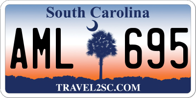 SC license plate AML695