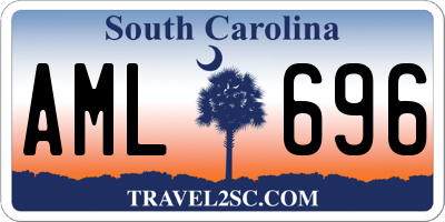 SC license plate AML696