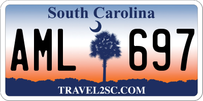 SC license plate AML697