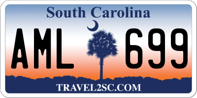 SC license plate AML699