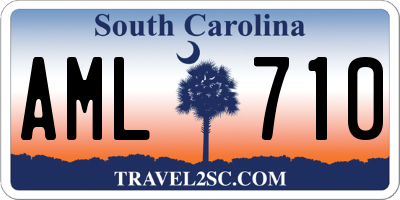 SC license plate AML710