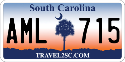 SC license plate AML715