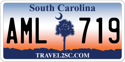 SC license plate AML719