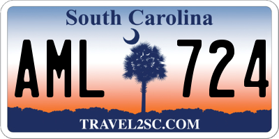 SC license plate AML724
