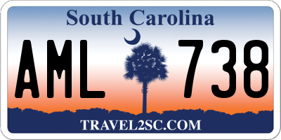 SC license plate AML738