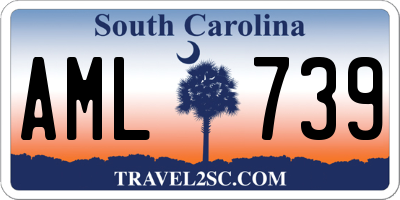 SC license plate AML739