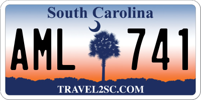 SC license plate AML741
