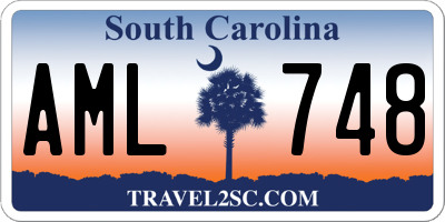 SC license plate AML748