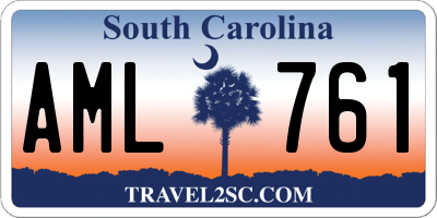 SC license plate AML761