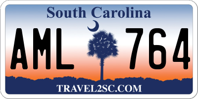 SC license plate AML764